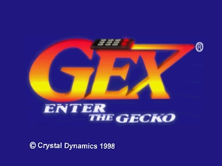 Gex 64 title screen for Nintendo 64